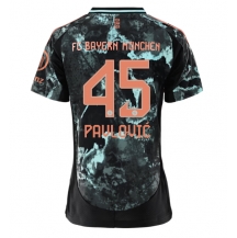 Maillot de football Réplique Bayern Munich Aleksandar Pavlovic #45 Extérieur Femme 2024-25 Manche Courte