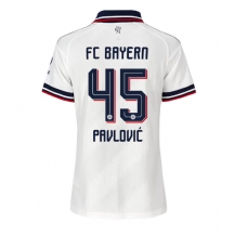Maillot de football Réplique Bayern Munich Aleksandar Pavlovic #45 Extérieur Femme 2026-27 Manche Courte