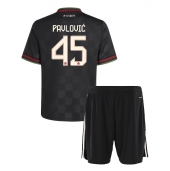Maillot de football Réplique Bayern Munich Aleksandar Pavlovic #45 Troisième Enfant 2025-26 Manche Courte (+ Pantalon court)
