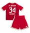 Maillot de football Réplique Bayern Munich Ismael Saibari #34 Domicile Enfant 2026-27 Manche Courte (+ Pantalon court)