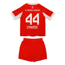 Maillot de football Réplique Bayern Munich Josip Stanisic #44 Domicile Enfant 2025-26 Manche Courte (+ Pantalon court)