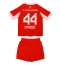 Maillot de football Réplique Bayern Munich Josip Stanisic #44 Domicile Enfant 2025-26 Manche Courte (+ Pantalon court)