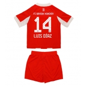 Maillot de football Réplique Bayern Munich Luis Diaz #14 Domicile Enfant 2025-26 Manche Courte (+ Pantalon court)