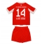 Maillot de football Réplique Bayern Munich Luis Diaz #14 Domicile Enfant 2025-26 Manche Courte (+ Pantalon court)