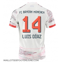 Maillot de football Réplique Bayern Munich Luis Diaz #14 Extérieur 2025-26 Manche Courte