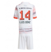 Maillot de football Réplique Bayern Munich Luis Diaz #14 Extérieur Enfant 2025-26 Manche Courte (+ Pantalon court)