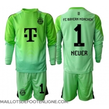 Maillot de football Réplique Bayern Munich Manuel Neuer #1 Gardien de but Domicile Enfant 2025-26 Manche Longue (+ Pantalon court)