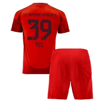 Maillot de football Réplique Bayern Munich Mathys Tel #39 Domicile Enfant 2024-25 Manche Courte (+ Pantalon court)