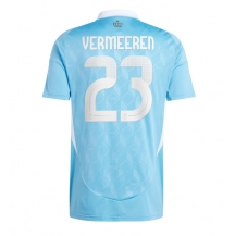 Maillot de football Réplique Belgique Arthur Vermeeren #23 Extérieur Europe 2024 Manche Courte
