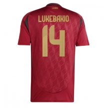 Maillot de football Réplique Belgique Dodi Lukebakio #14 Domicile Europe 2024 Manche Courte