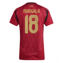 Maillot de football Réplique Belgique Orel Mangala #18 Domicile Femme Europe 2024 Manche Courte