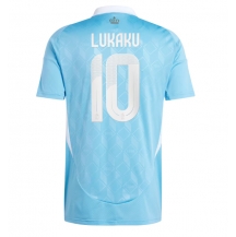 Maillot de football Réplique Belgique Romelu Lukaku #10 Extérieur Europe 2024 Manche Courte