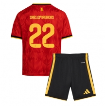 Maillot de football Réplique Belgium Alexis Saelemaekers #22 Domicile Enfant Mondial 2026 Manche Courte (+ Pantalon court)