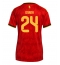 Maillot de football Réplique Belgium Amadou Onana #24 Domicile Femme Mondial 2026 Manche Courte