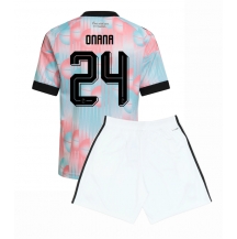 Maillot de football Réplique Belgium Amadou Onana #24 Extérieur Enfant Mondial 2026 Manche Courte (+ Pantalon court)