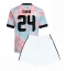 Maillot de football Réplique Belgium Amadou Onana #24 Extérieur Enfant Mondial 2026 Manche Courte (+ Pantalon court)