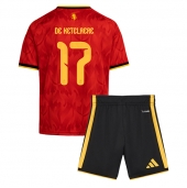 Maillot de football Réplique Belgium Charles De Ketelaere #17 Domicile Enfant Mondial 2026 Manche Courte (+ Pantalon court)