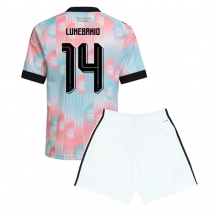 Maillot de football Réplique Belgium Dodi Lukebakio #14 Extérieur Enfant Mondial 2026 Manche Courte (+ Pantalon court)