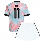 Maillot de football Réplique Belgium Jeremy Doku #11 Extérieur Enfant Mondial 2026 Manche Courte (+ Pantalon court)