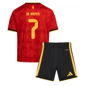 Maillot de football Réplique Belgium Kevin De Bruyne #7 Domicile Enfant Mondial 2026 Manche Courte (+ Pantalon court)