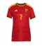 Maillot de football Réplique Belgium Kevin De Bruyne #7 Domicile Femme Mondial 2026 Manche Courte