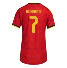 Maillot de football Réplique Belgium Kevin De Bruyne #7 Domicile Femme Mondial 2026 Manche Courte