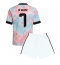 Maillot de football Réplique Belgium Kevin De Bruyne #7 Extérieur Enfant Mondial 2026 Manche Courte (+ Pantalon court)