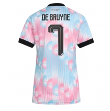 Maillot de football Réplique Belgium Kevin De Bruyne #7 Extérieur Femme Mondial 2026 Manche Courte