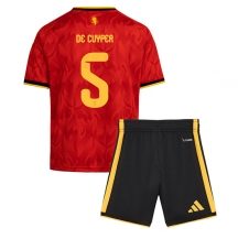 Maillot de football Réplique Belgium Maxim De Cuyper #5 Domicile Enfant Mondial 2026 Manche Courte (+ Pantalon court)