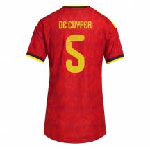 Maillot de football Réplique Belgium Maxim De Cuyper #5 Domicile Femme Mondial 2026 Manche Courte