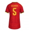 Maillot de football Réplique Belgium Maxim De Cuyper #5 Domicile Femme Mondial 2026 Manche Courte