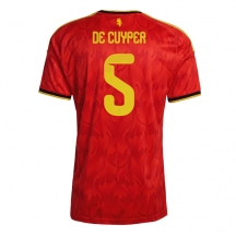 Maillot de football Réplique Belgium Maxim De Cuyper #5 Domicile Mondial 2026 Manche Courte