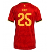 Maillot de football Réplique Belgium Nathan Ngoy #25 Domicile Femme Mondial 2026 Manche Courte