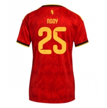 Maillot de football Réplique Belgium Nathan Ngoy #25 Domicile Femme Mondial 2026 Manche Courte