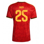 Maillot de football Réplique Belgium Nathan Ngoy #25 Domicile Mondial 2026 Manche Courte