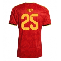 Maillot de football Réplique Belgium Nathan Ngoy #25 Domicile Mondial 2026 Manche Courte