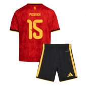 Maillot de football Réplique Belgium Thomas Meunier #15 Domicile Enfant Mondial 2026 Manche Courte (+ Pantalon court)