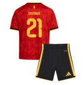 Maillot de football Réplique Belgium Timothy Castagne #21 Domicile Enfant Mondial 2026 Manche Courte (+ Pantalon court)