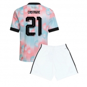 Maillot de football Réplique Belgium Timothy Castagne #21 Extérieur Enfant Mondial 2026 Manche Courte (+ Pantalon court)
