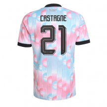 Maillot de football Réplique Belgium Timothy Castagne #21 Extérieur Mondial 2026 Manche Courte