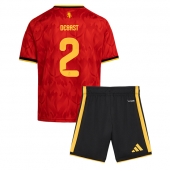 Maillot de football Réplique Belgium Zeno Debast #2 Domicile Enfant Mondial 2026 Manche Courte (+ Pantalon court)