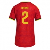 Maillot de football Réplique Belgium Zeno Debast #2 Domicile Femme Mondial 2026 Manche Courte