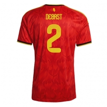 Maillot de football Réplique Belgium Zeno Debast #2 Domicile Mondial 2026 Manche Courte