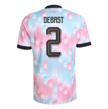 Maillot de football Réplique Belgium Zeno Debast #2 Extérieur Mondial 2026 Manche Courte