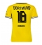 Maillot de football Réplique Borussia Dortmund Ethan Nwaneri #18 Domicile Femme 2026-27 Manche Courte
