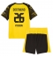 Maillot de football Réplique Borussia Dortmund Julian Ryerson #26 Domicile Enfant 2025-26 Manche Courte (+ Pantalon court)