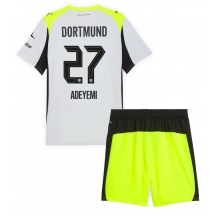 Maillot de football Réplique Borussia Dortmund Karim Adeyemi #27 Extérieur Enfant 2025-26 Manche Courte (+ Pantalon court)
