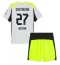 Maillot de football Réplique Borussia Dortmund Karim Adeyemi #27 Extérieur Enfant 2025-26 Manche Courte (+ Pantalon court)