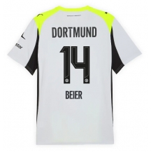 Maillot de football Réplique Borussia Dortmund Maximilian Beier #14 Extérieur 2025-26 Manche Courte