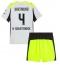 Maillot de football Réplique Borussia Dortmund Nico Schlotterbeck #4 Extérieur Enfant 2025-26 Manche Courte (+ Pantalon court)